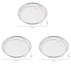 3-piece square air fryer basket set, stackable stainless steel air fryer basket accessories, deep dehydration rack, dishwasher