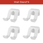 Wall Mount Controller & Headphone Holder Self-Adhesive Bracket, Black/White 1pc-4pc