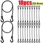 20/1pcs 32cm Strechable Bungee Cord with Hook Versatile Elastic Rubber Rope Cycling Luggage Binding Ropes Camping Accessories