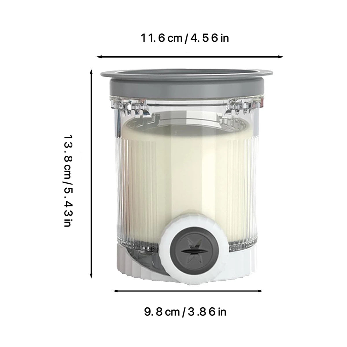 Compatible with Ninja Swirl by Creami NC700 Ice Cream MakerFits NC701 NC701Q CN701CO, 16 oz. Cup Container Replacement, 2 pcs