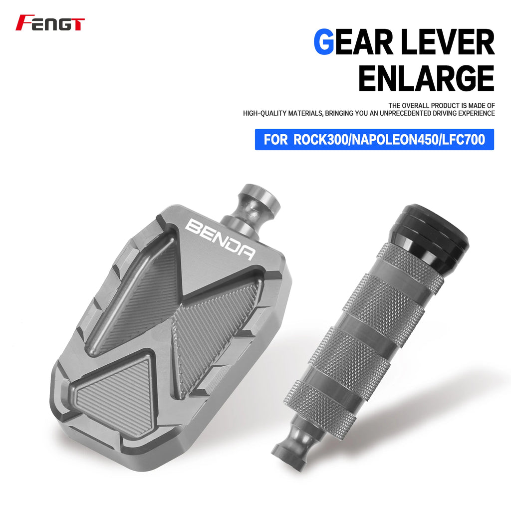 Motorcycle Anti Slip Extender Gear Lever Brake Pedal Footrest For Dark Flag 500 Rock300 Chinchilla450/300 Napoleon450 LFC700