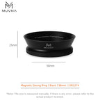 MUVNA Espresso Dosing Funnel, Coffee Portafilter Funnel with 8 Magnetized Steel, Compatible with 51/53/58mm Portafilter