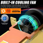 H1 LED Headlight Bulbs CANBUS Lights Mini Lamp 1:1 Size New Wireless H1 Fog Light with Fan Car LED Plug & Play 6000K 12V