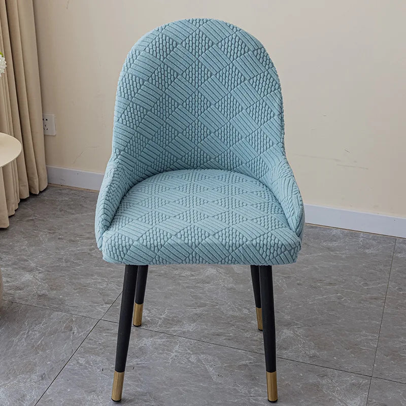 Polar Fleece Semicircle Armchair Covers Stretch Dining Chair Cover Office Chair Slipcovers Kitchen Wedding Banquet Seat Covers