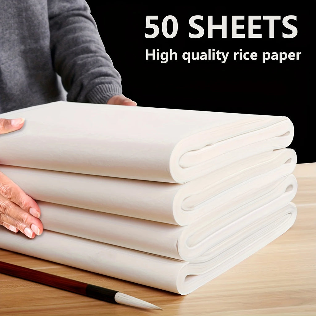 Calligraphy & painting paper sheets, 50/100pcs, 34x68cm or 34x138cm craft paper