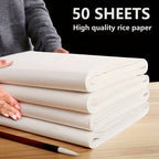 Calligraphy & painting paper sheets, 50/100pcs, 34x68cm or 34x138cm craft paper