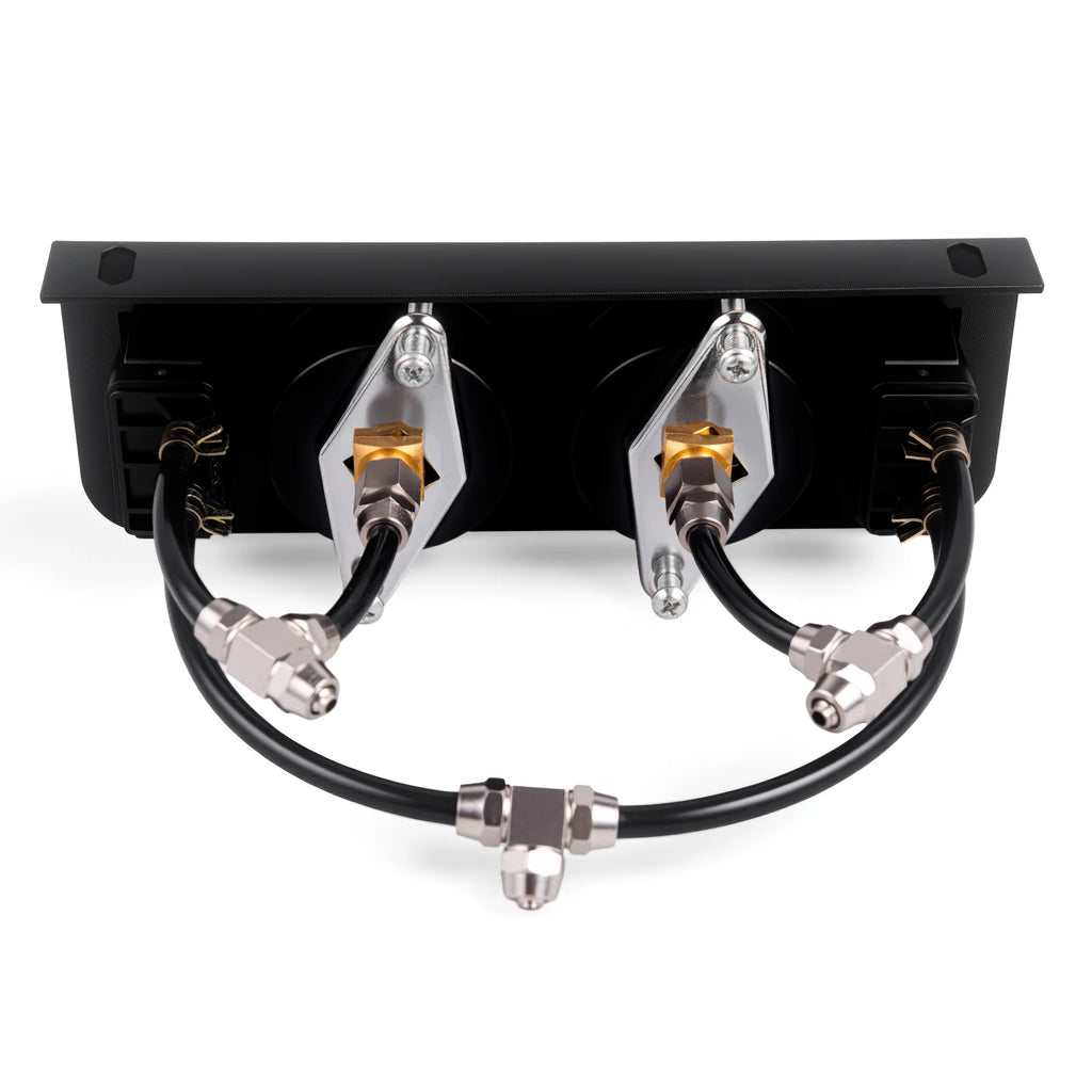 Panel Paddle Valve Switch with Two Air Suspension Pressure Gauge, Air Fittings, Contorl Air Bags in Car Suspension System