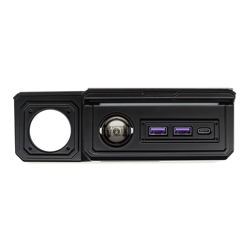 For Suzuki Jimny JB64 Sierra JB74W 2019 2024 Car Central Control Expands USB Type-C Charging Port With Atmosphere Light