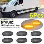 6 PCS For Mercedes Benz Sprinter W906 For VW Crafter Minibus Van 2E 2006-2016 LED Clearance Lamp Side Markers Turn Signals