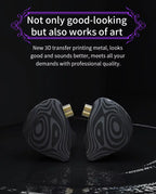 CVJ Nightelf In Ear Earphones 3 DD Dual-Channel Three-unit 3.5mm Metal plug Earphone with silver-plated wire  Headphones Yukimi