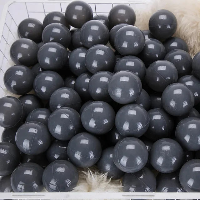 100 Pcs Eco-friendly Colorful Ball Pit Soft Plastic Ocean Ball Water Pool Ocean Wave Ball Outdoor Toys For Children Kids Baby
