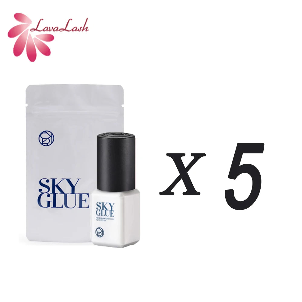5ml Sky Glue Fast Dry Strong False Lash Adhesive Long Lasting 6-7 Weeks Eyelash Extension Glue Low Smell No Irritation