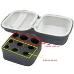 1pc Handheld peptide case insulin vial holder 9 slots for standard 3/5/10ml vial,foam protective, sale case only