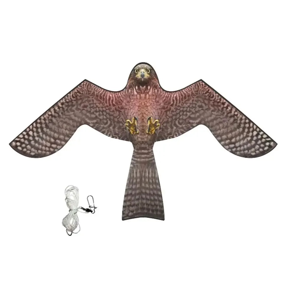 Emulation Flying Hawk Kite Bird Scarer Drive Kite Bird Repellent for Garden Scarecrow Yard Bird Repeller Farm Decor No stick