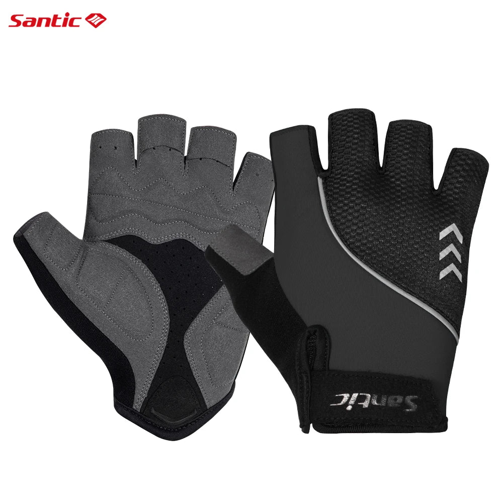 Santic Cycling Gloves Summer Half Finger Bike Gloves MTB Road Bike Breathable K3P136