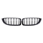 For BMW 4 Series F32 F33 F36 M3 F80 M4 F82 Car Front Bumper Grille Racing Grill 12-18 Dual-Slat Glossy Black Grilles Accessories