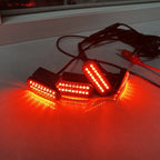 18LED Front Grille Light For Nissan Navara/Terra Car Daytime Running Light Wheel Eyebrow Lamp For Pickup Offroad 12V