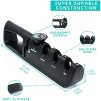 Knife Sharpener, 4 Adjustable Sharpening Angle, Coarse & Fine Knife Sharpener Tool, Handheld Manual Knives Sharpener