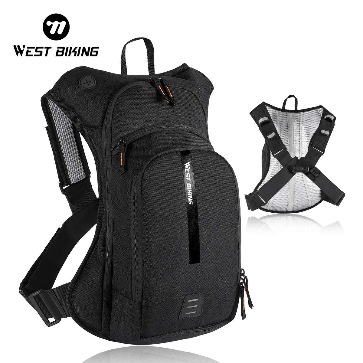 WEST BIKING 10L/20L Cycling Hydration Backpack Ergonomic Cross Harness Climbing Hiking Outdoor Sport Travel Reflective Backpack