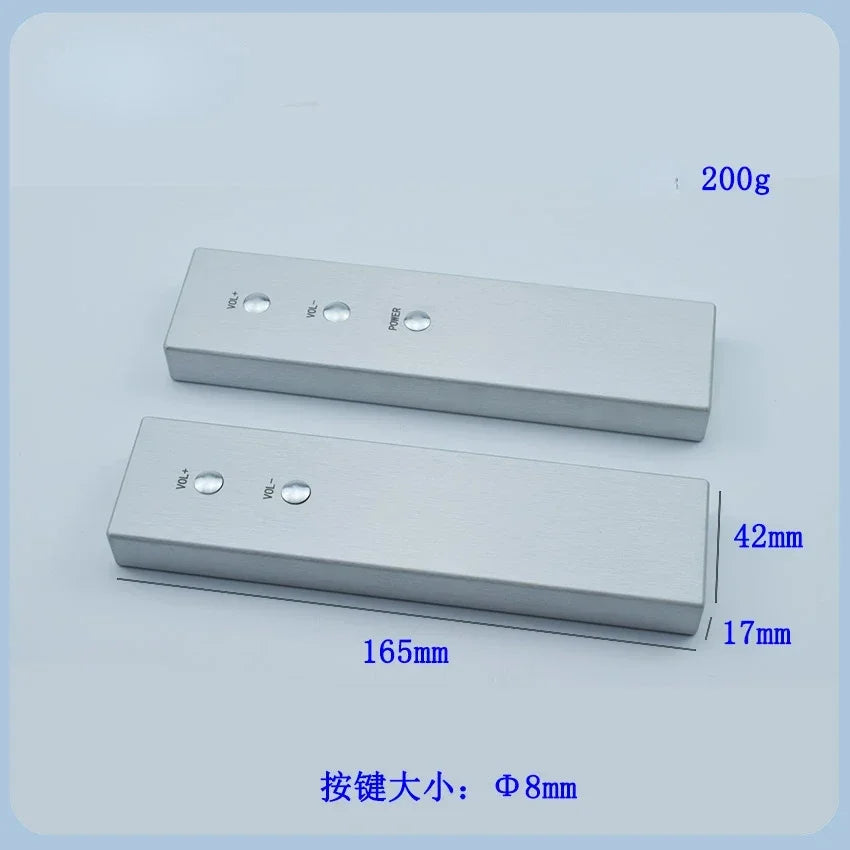 Infrared learning remote control for amplifier, aluminum alloy, 2-4 key styles