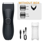 Body Hair Trimmer for Men Electric Groin Hair Trimmer Rechargeable Ball Shaver Groomer Replaceable Ceramic Blade Head Waterproof