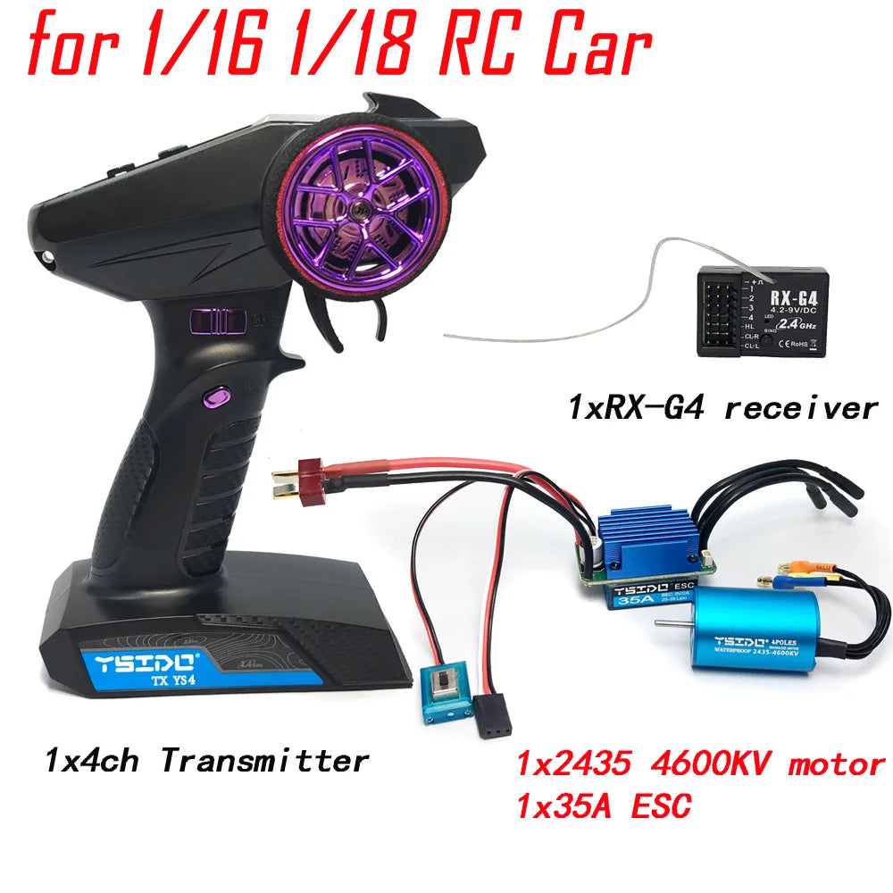 Brushless Combo Upgrade Kit Motor Esc Receiver RC Servo Set  for MJX hyper go HBX REMO Hobby WLtoy 1/12 1/14 1/16 1/18 Car