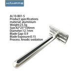 KAMPFE Men's Traditional Safety Razor Double Edge Aluminum Shaving Lightweight Razor for Wet Shaving Father's Day Gift