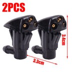 2/1Pcs Car Windshield Wiper Washer Spray Nozzle Fits Most Car Models Car 3 Holes Windshield Washer Nozzle Wiper Water Spray Jet