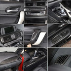 BMW 1/2 Series F20 F21 F22 F23 2012-2018 ABS Carbon Fiber Interior Trim Sticker Set