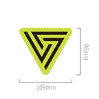 Geometric Inverted Triangle Reflective Strips Glow in Dark Car Stickers Scratch Blocking Safety Warning Waterproof Vinyl Decals