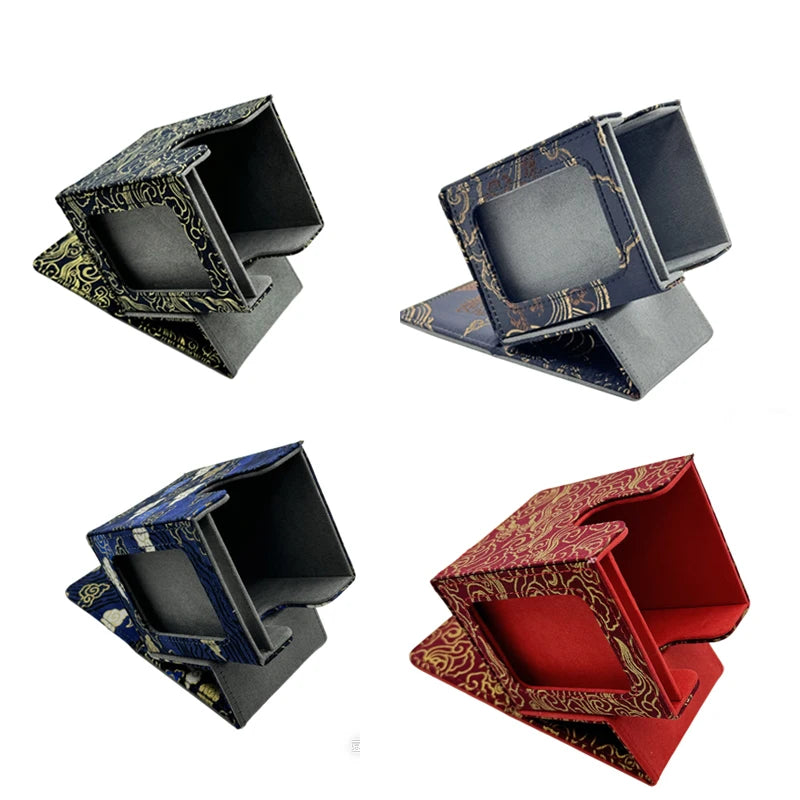 120+ textile crafts Trading Card Deck Box Holder Commander Card Organiser Case for  Board Games Collectible Card Cases Gifts
