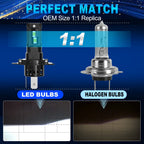XSTORM H4 LED Headlights Bulbs H7 H11 9005 9006 LED Lights for Car 30000LM 70W Canbus NO ERROR Auto Headlights 6000K 12V