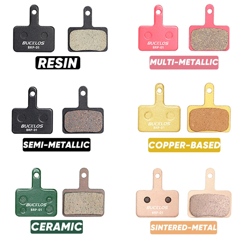 25 Pairs BUCKLOS BRP-01 Disc Brake Pads Ceramic Resin MTB Hydraulic Brake Pads Durable Bicycle Brake Pad for SHIMANO B01S B05S