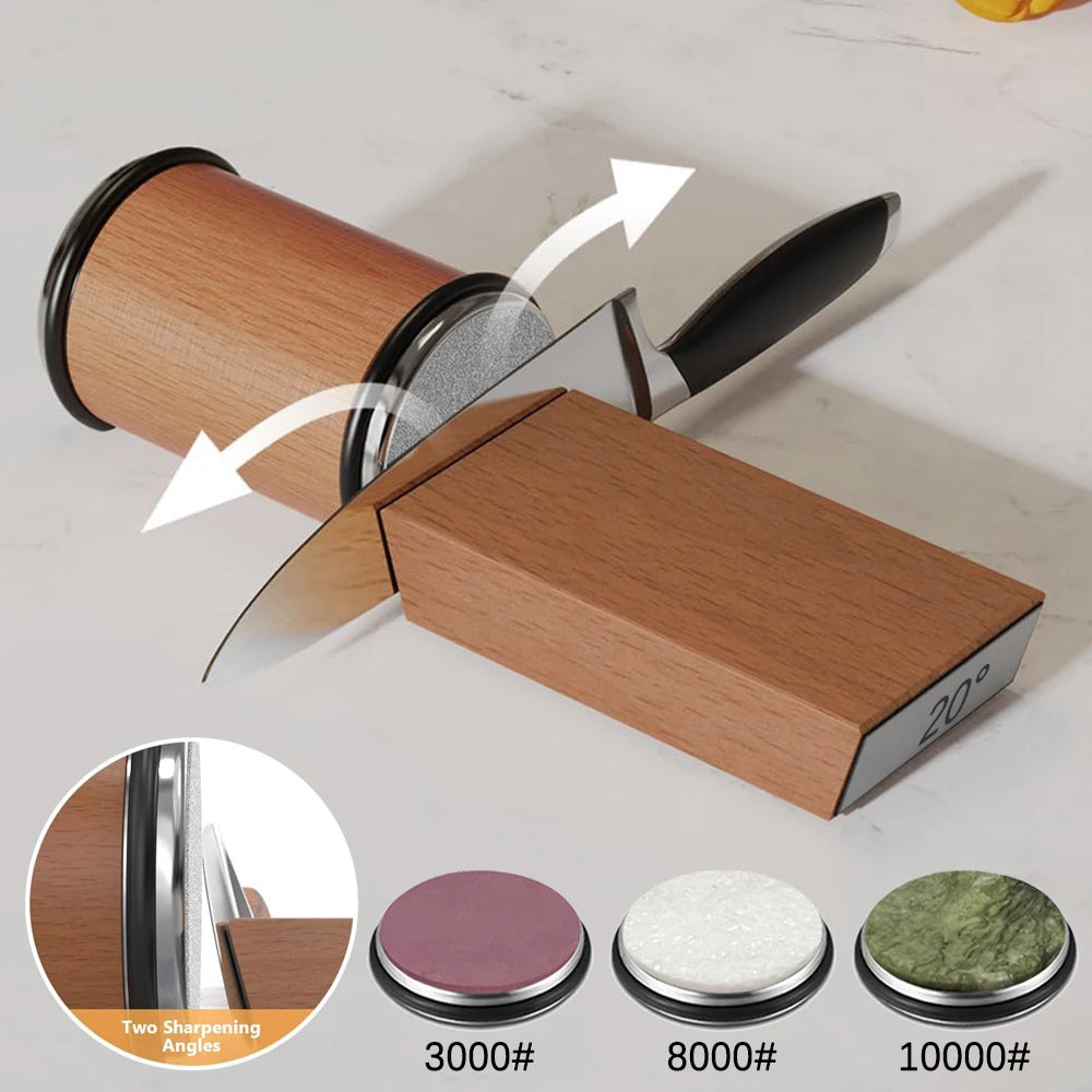 2025 Rolling Knife Sharpener Kit For Straight Edge Roller Knife Sharpening With Industry Diamonds Chef Knife Set Fast Delivery