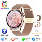 2026New GPS NFC Bluetooth Call Smartwatch Women Watch 4 mini Sport Track Heart Rate Pressure Monitoring Health Smartwatch Ladies