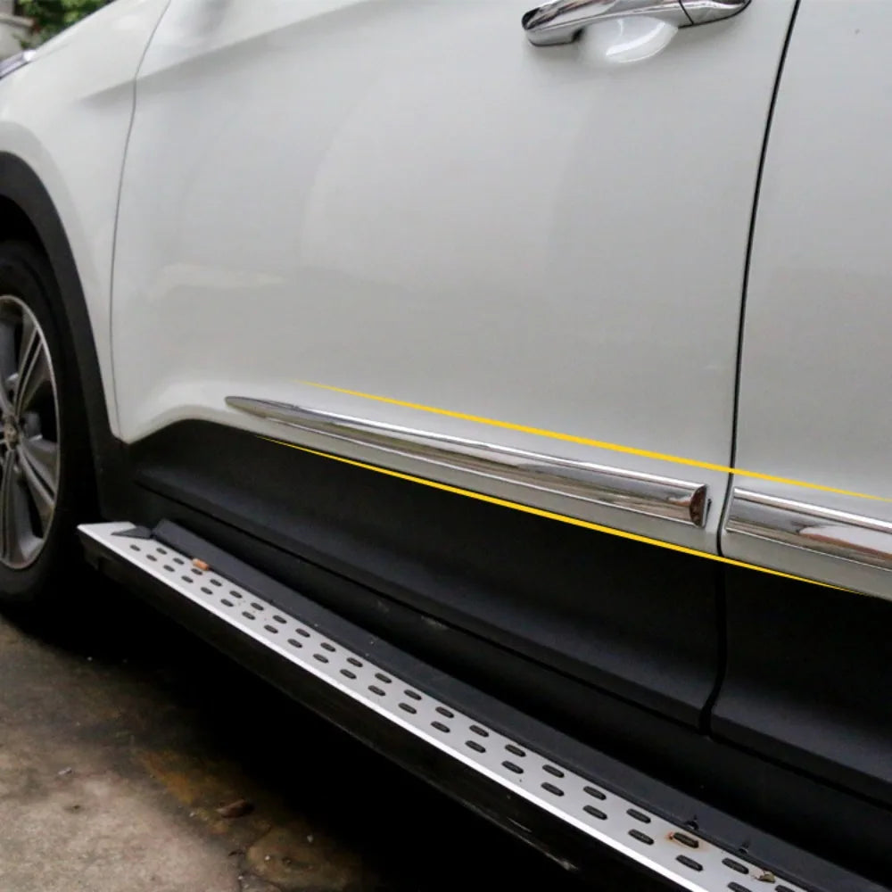 For Universal Car Door Edge Guard Strip Protector Anti Scratch Rubber Tape Glossy Black Trim Exterior Styling Accessories Kit