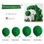 104pcs Balloon Garland Arch Kit, Red Mixed Sizes Latex Balloons for Birthday Wedding Decor