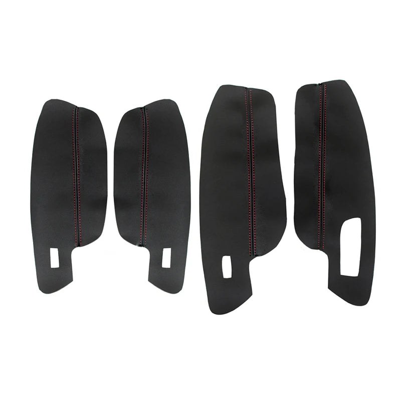Soft Leather Armrest Cover For VW Golf 7 2014 2015 2016 2017 2018 4pcs Car Door Panel Armrest Cover Sticker Trim Interior Parts