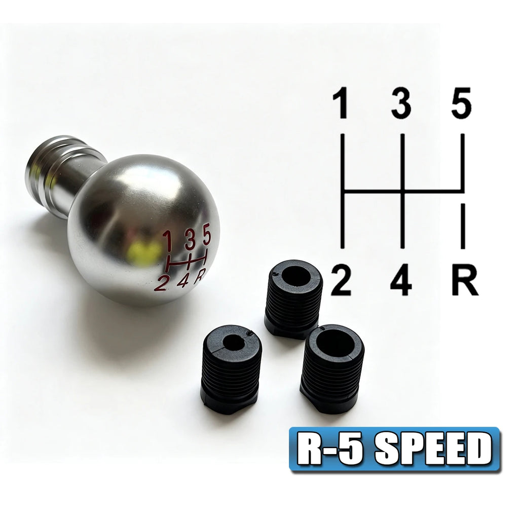 Universal Rainbow Shift Knob - Burnt Blue Aluminum Gear Lever for Manual/Auto Cars, Anti-Slip Ergonomic Grip