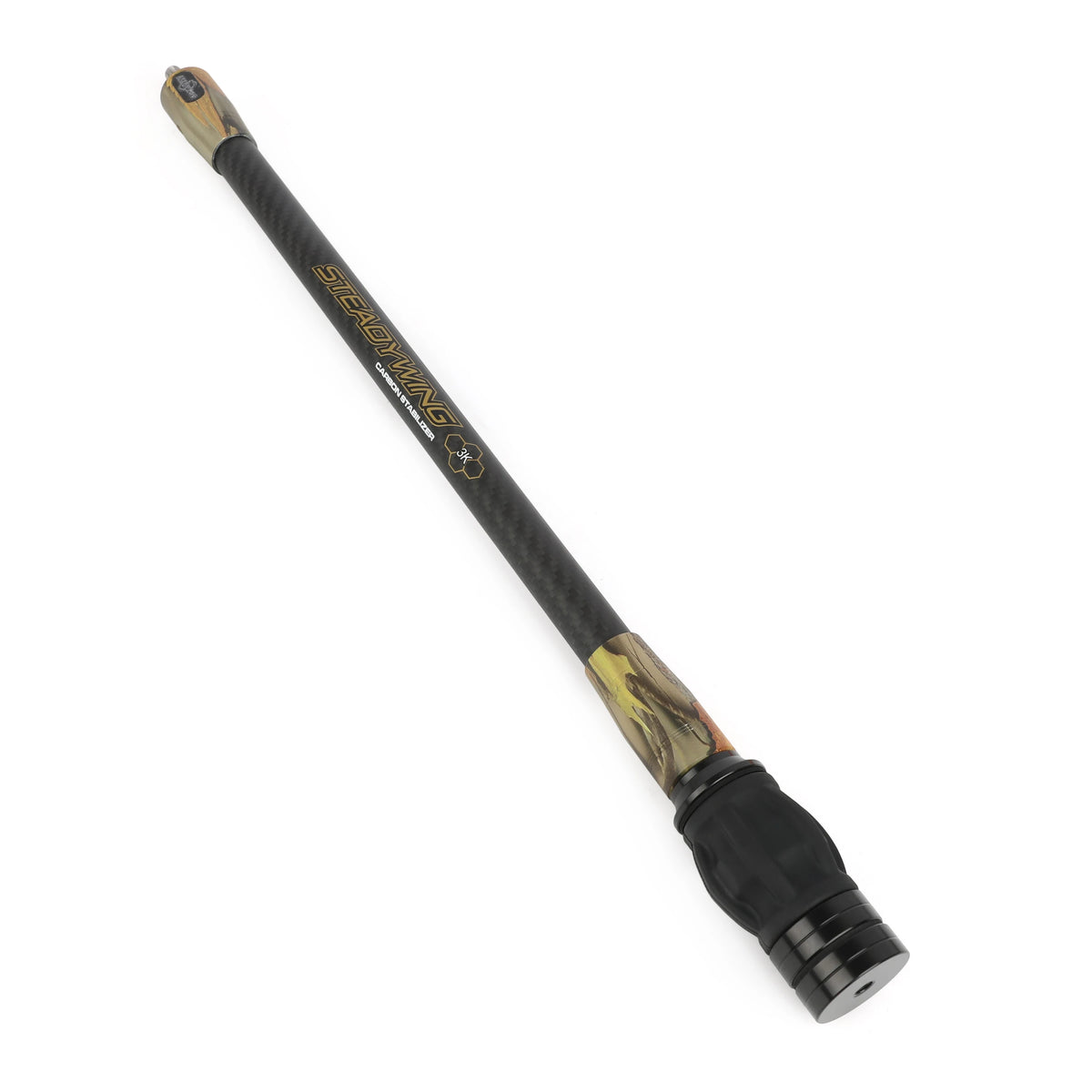 Archery Bow Stabilizer 3K Carbon Fibre Rod Stainless Steel Counterweight Bow Arrow Hunting Shooting Target Damper Shock Absorber