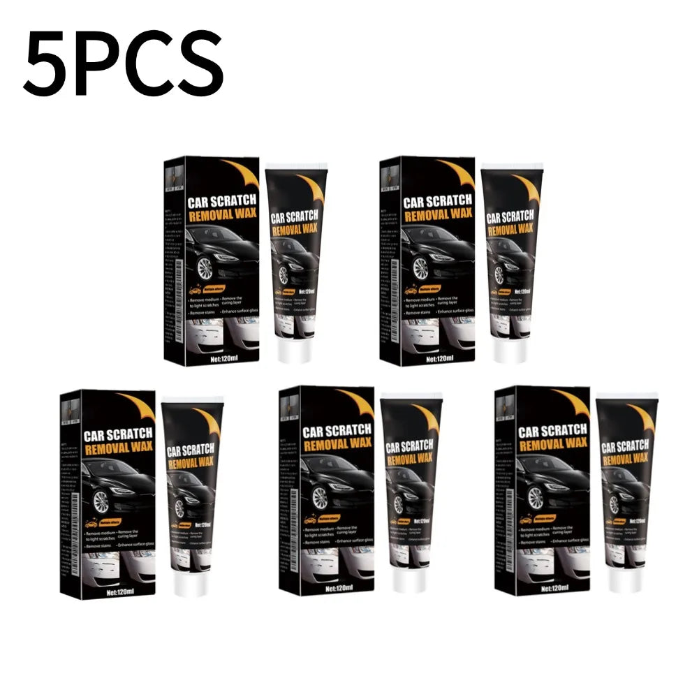 Car Scratch Removal Wax Kit 120ml Auto Paint Scratch Repair Polish with Sponge & Towel