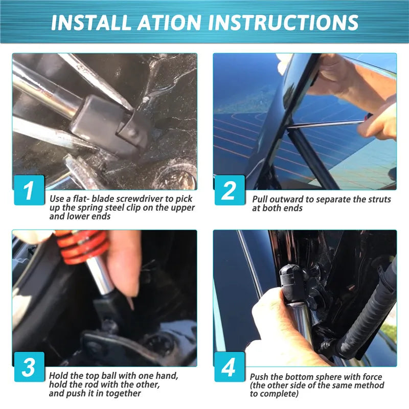 For Tesla Model 3 2015 2016 2017 2018 2019 Car Rear Trunk Tailgate Lift Struts Boot Gas Spring Shock Support Hydraulic Car Rod