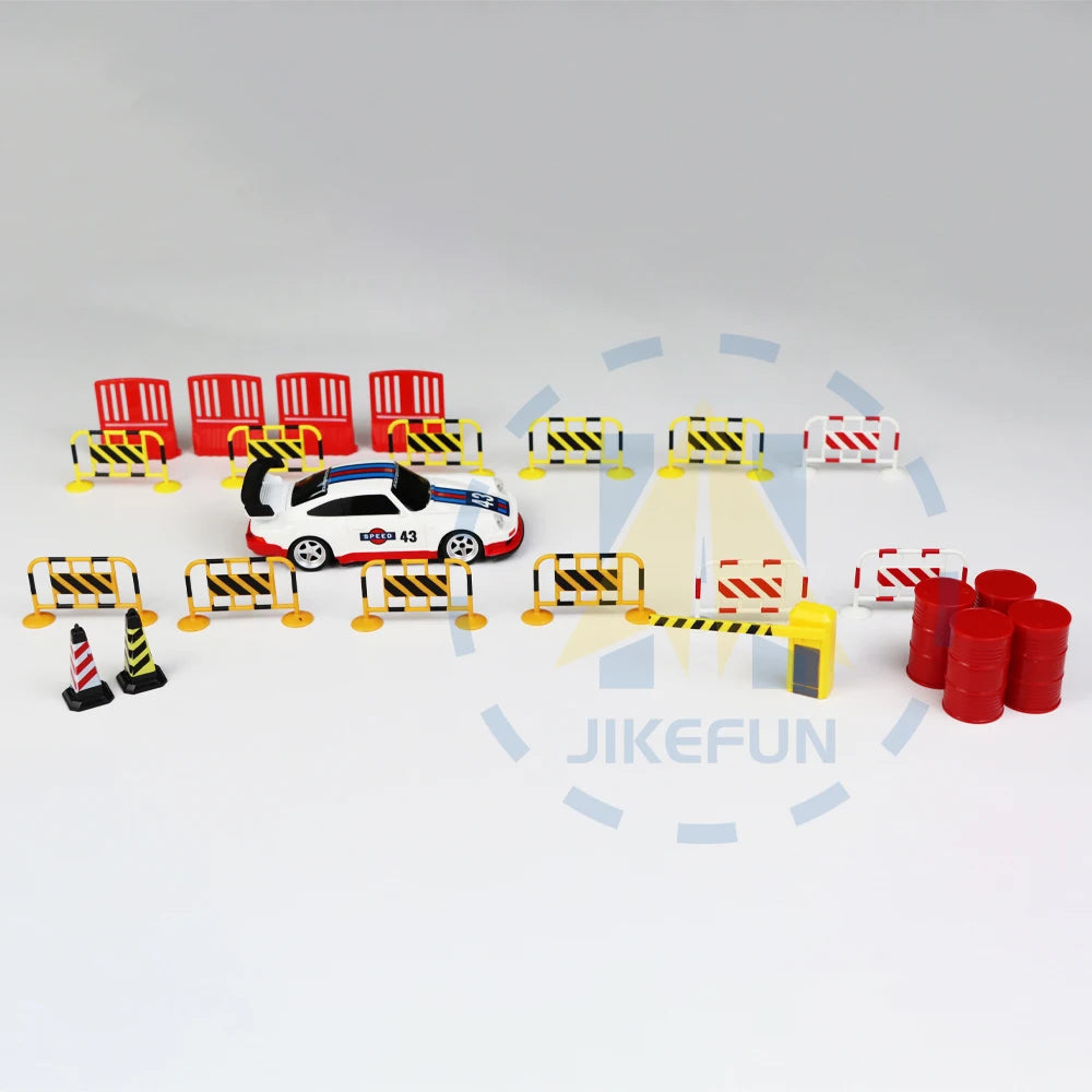 100pcs/200pcs/300pcs RC Car Road Barriers Drifting Race Track Barrier Traffic Barrier Props RC Roadblocks for remote control Car
