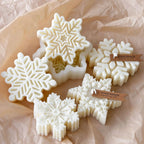 Snowflake Candle Silicone Mold DIY Christmas Soap Wax Melt Mold Aroma Stone Decor Handmade Craft Gift Home Decor Holiday Ornamen