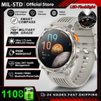 2026 New T-Rex3 Pro 1100mAh Battery Smart Watch GPS path 5ATM Waterproof Sports Run tracker Outdoors Compass Military Smartwatch