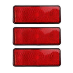 Electric Scooter Rear Reflector Night Safety Warning Plate Waterproof High Bright Universal Motorcycle Car Truck Trailer Parts