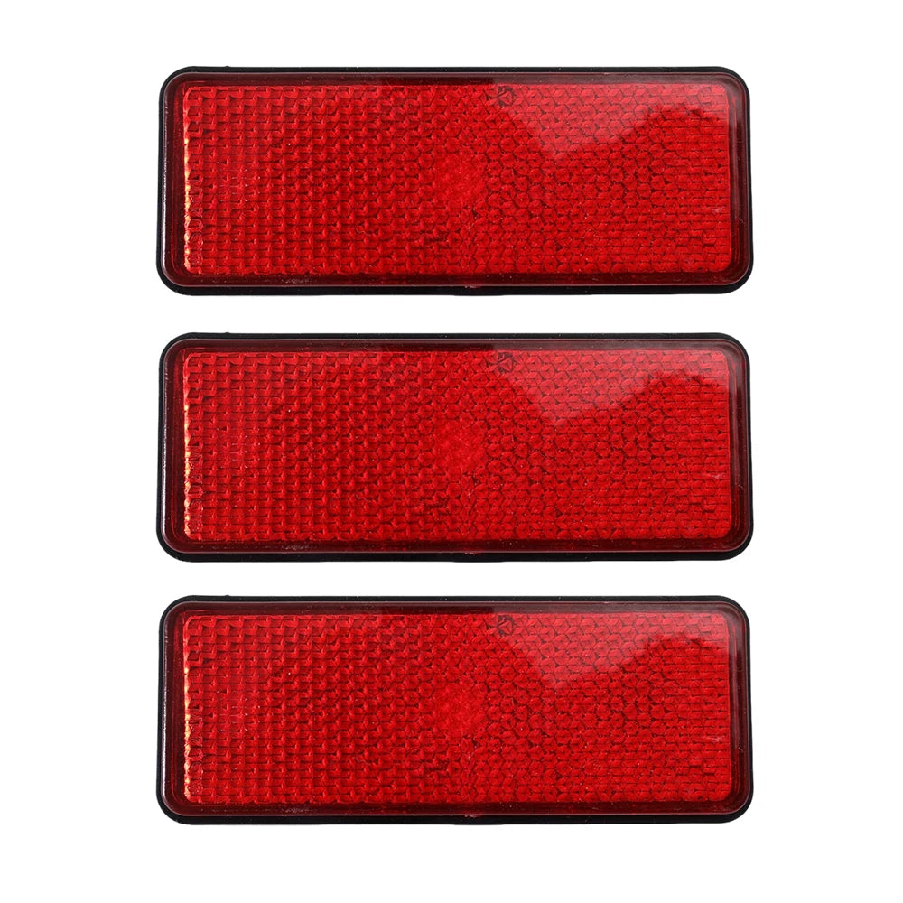 Electric Scooter Rear Reflector Night Safety Warning Plate Waterproof High Bright Universal Motorcycle Car Truck Trailer Parts