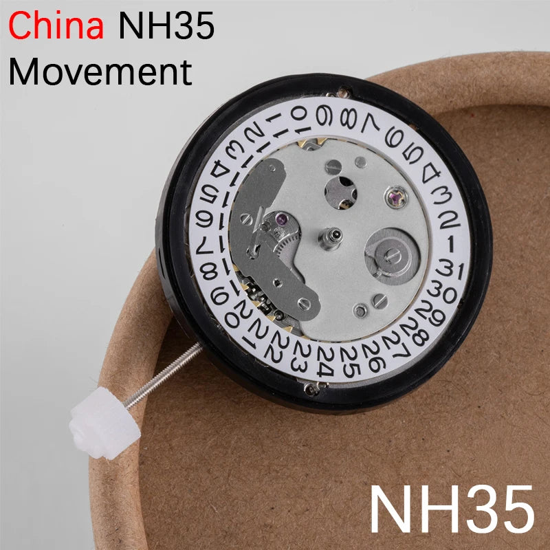 NH35A Automatic Mechanical Watch Movement Replacement, Date at 3 O'clock