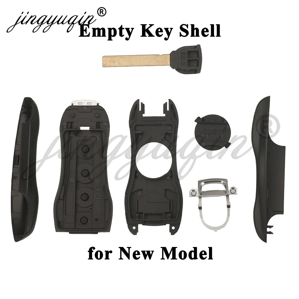 Jingyuqin Porsche Remote Key Shell Case Cover 3-4 Button, for 718 911 Cayenne Macan 2015-2026