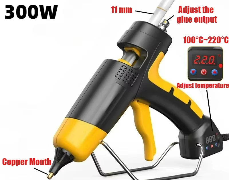 300W-800W Hot Melt Glue Gun Adjustable Temperature for 11mm Hot Glue Sticks Household DIY Handmade Tools Silicone Gun